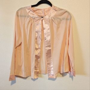 50s French Silk Satin Sports Jacket